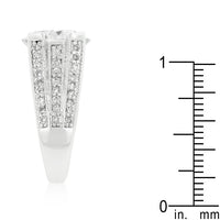 Thumbnail for Oval Triplet Cubic Zirconia Ring