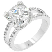 Thumbnail for Double Band Cubic Zirconia Engagement Ring