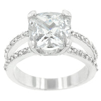 Thumbnail for Double Band Cubic Zirconia Engagement Ring