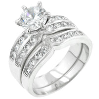 Thumbnail for Formal Rhodium Plated Engagement Set