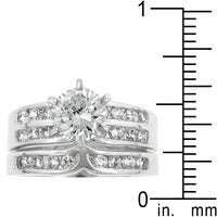 Thumbnail for Formal Rhodium Plated Engagement Set