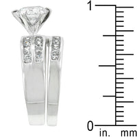 Thumbnail for Formal Rhodium Plated Engagement Set