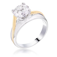 Thumbnail for The Amore Two-tone Finish Solitaire Engagement Ring