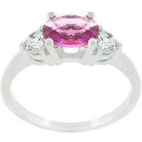 Thumbnail for Oval Treble Cubic Zirconia Ring