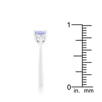 Thumbnail for Miranna 1.2ct Lavender CZ Rhodium Classic Oval Ring
