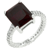 Thumbnail for Radiant Cut Ruby Engagement Ring