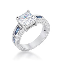 Thumbnail for Prima Donna Sapphire Blue Cubic Zirconia Ring