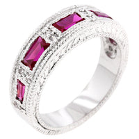 Thumbnail for Ruby Red Bezel Eternity Band