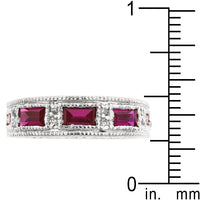 Thumbnail for Ruby Red Bezel Eternity Band