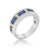 Thumbnail for Sapphire Blue Bezel Eternity Band