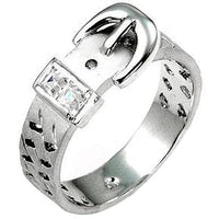 Thumbnail for Silvertone Buckle Ring
