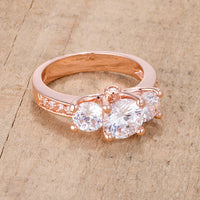 Thumbnail for Infinite Siena Three Stone CZ Engagement Ring