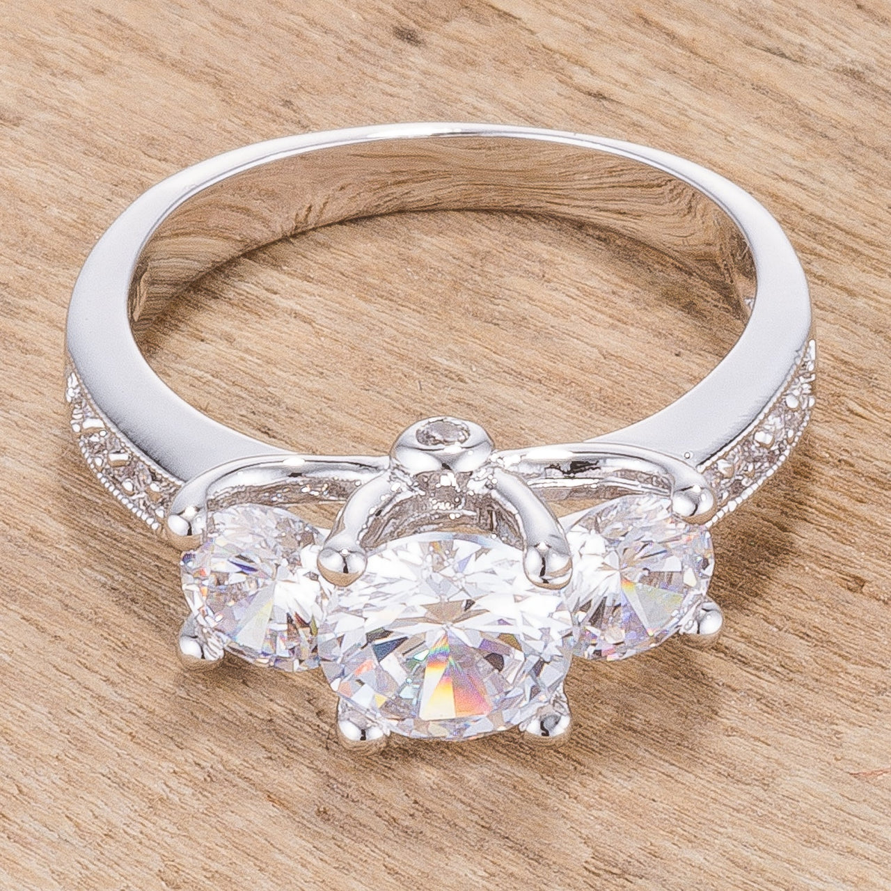 The Mantova-3 Piece CZ Engagement Ring