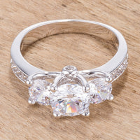 Thumbnail for The Mantova-3 Piece CZ Engagement Ring