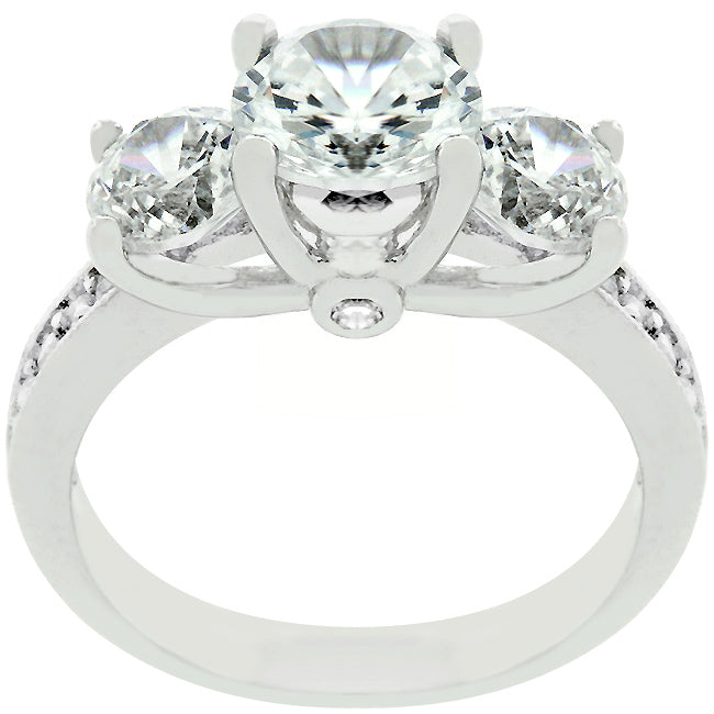 The Mantova-3 Piece CZ Engagement Ring