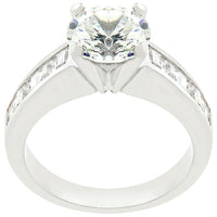 Thumbnail for Classic Rhodium Plated Engagement Ring