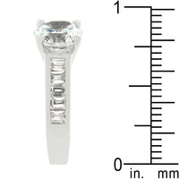 Thumbnail for Classic Rhodium Plated Engagement Ring