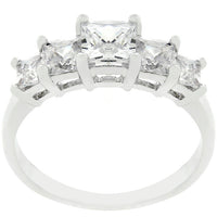 Thumbnail for 5-Stone Anniversary Ring in Rhodium Plated
