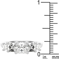 Thumbnail for 5-Stone Anniversary Ring in Rhodium Plated