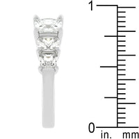 Thumbnail for 5-Stone Anniversary Ring in Rhodium Plated