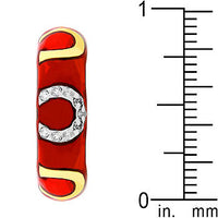 Thumbnail for Pink Enamel Horseshoe Ring