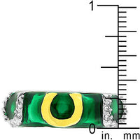 Thumbnail for Green Enamel Horseshoe Ring