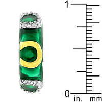Thumbnail for Green Enamel Horseshoe Ring