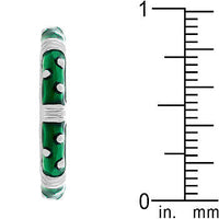 Thumbnail for Marbled Dark Green Enamel Stacker Ring