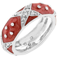 Thumbnail for Marbled Pink Enamel Ring