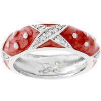 Thumbnail for Marbled Pink Enamel Ring