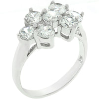 Thumbnail for Round Cubic Zirconia Cluster Ring
