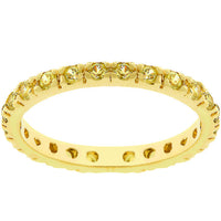 Thumbnail for Yellow Cubic Zirconia Eternity Ring