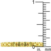 Thumbnail for Yellow Cubic Zirconia Eternity Ring