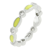 Thumbnail for Yellow Link Enamel Stacker Ring