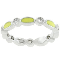 Thumbnail for Yellow Link Enamel Stacker Ring