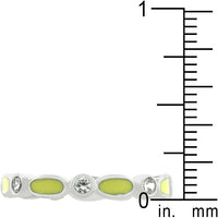 Thumbnail for Yellow Link Enamel Stacker Ring