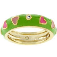 Thumbnail for Tropical Enamel Hearts Ring