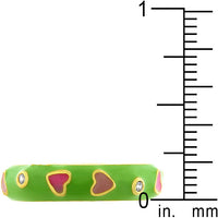 Thumbnail for Tropical Enamel Hearts Ring