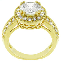 Thumbnail for Pave Halo Vintage Crown Ring