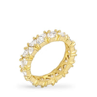 Thumbnail for Golden Trillion Eternity Ring