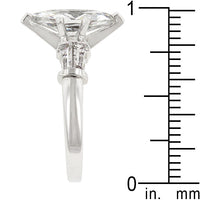Thumbnail for Rhodium Plated Marquise Centerpiece Ring