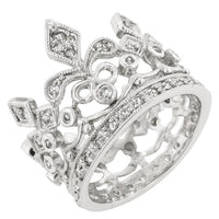 Thumbnail for Cubic Zirconia Crown Eternity Ring