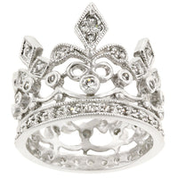 Thumbnail for Cubic Zirconia Crown Eternity Ring