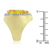 Thumbnail for Yellow Pear Cubic Zirconia Cocktail Ring