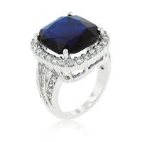 Thumbnail for Deep Blue Sapphire Engagement Ring
