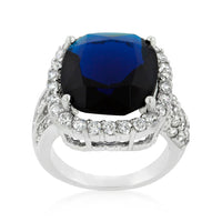 Thumbnail for Deep Blue Sapphire Engagement Ring