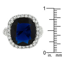 Thumbnail for Deep Blue Sapphire Engagement Ring