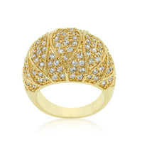 Thumbnail for Goldeneye Clear Cubic Zirconia Cocktail Ring