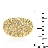 Thumbnail for Goldeneye Clear Cubic Zirconia Cocktail Ring