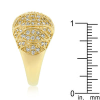 Thumbnail for Goldeneye Clear Cubic Zirconia Cocktail Ring